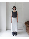 Linen Knit Vest Stitched by Hand CHARCOAL women s top - RUBATI - BALAAN 10