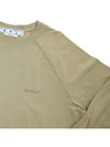 Diag Tab Long Sleeve T-Shirt Beige - OFF WHITE - BALAAN 6