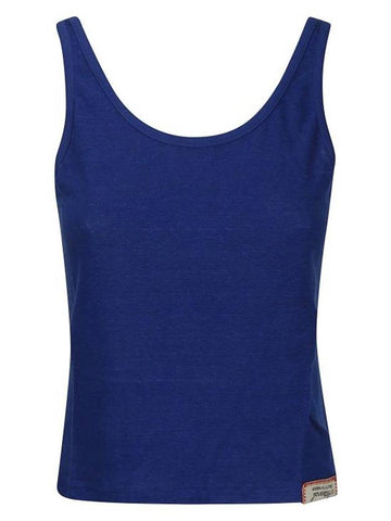 Cotton Sleeveless Mazarine Blue - GOLDEN GOOSE - BALAAN 1