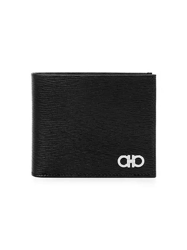 Gancini Half Wallet Black - SALVATORE FERRAGAMO - BALAAN 2