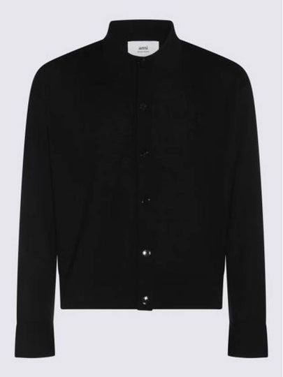 De Coeur Logo Wool Cardigan Black - AMI - BALAAN 2