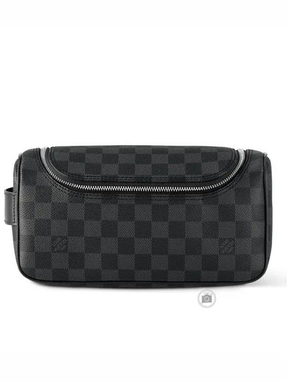 Toiletry Damier Graphite Canvas Pouch Bag Black - LOUIS VUITTON - BALAAN 2