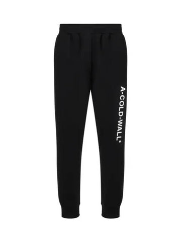 A COLD WALL Men s Black Essential Logo Sweatpants AC221MPT110I - A-COLD-WALL - BALAAN 1