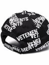 Logo Base Ball Cap Black - VETEMENTS - BALAAN 4