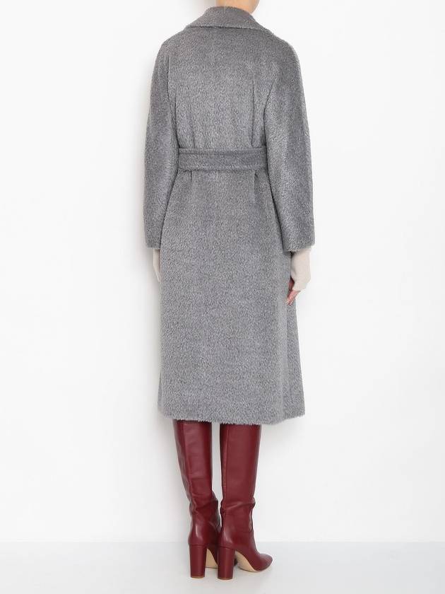 GENARCA Alpaca Wool Single Coat Gray - MAX MARA - BALAAN.