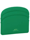 Demi Lune Card Wallet Green - A.P.C. - BALAAN 4