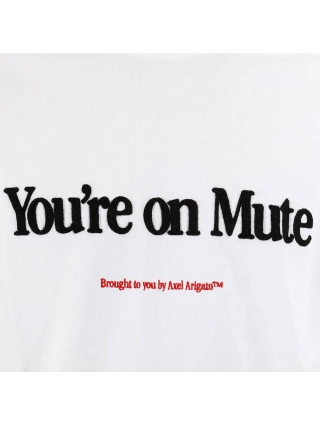 Mute Short Sleeve T-Shirt White - AXEL ARIGATO - BALAAN 5