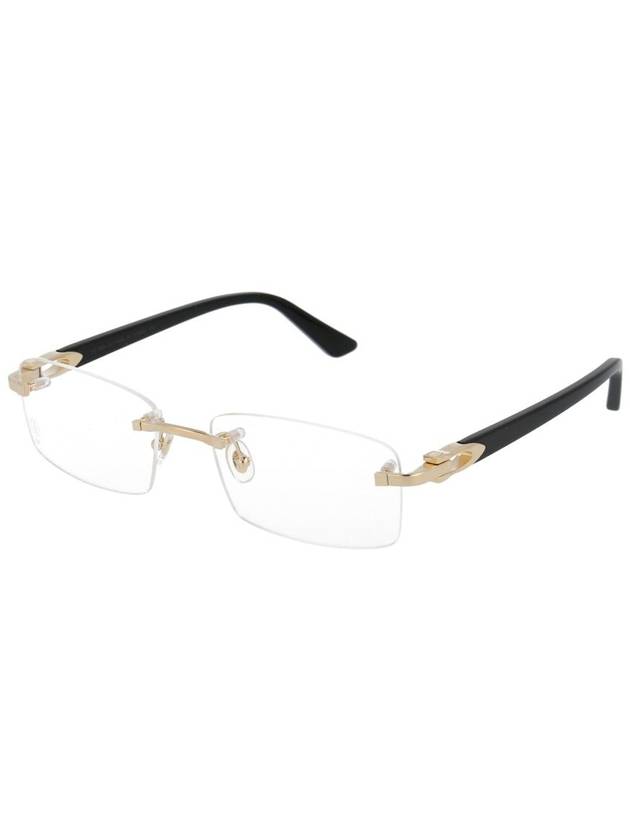 sunglasses CT0287O 001 001 GOLD BLACK TRANSPARENT - CARTIER - BALAAN 3