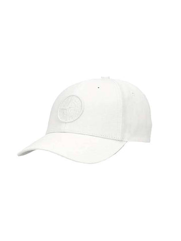 Wrap 6 Panel Ball Cap White - STONE ISLAND - BALAAN 1