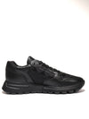 Leather Re-Nylon High Top Sneakers Black - PRADA - BALAAN 6