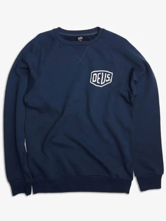 Deus brushed lining sweatshirt Biarritz Address Crew DMW48259F NVY - DEUS EX MACHINA - BALAAN 1