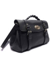 Alexa Medium Heavy Grain Tote Bag Black - MULBERRY - BALAAN 4