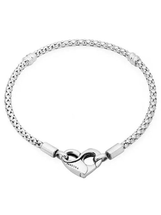 Moments Stud Chain Bracelet Silver - PANDORA - BALAAN 2