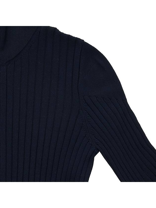 Knit Zip Up Jacket Navy - BOTTEGA VENETA - BALAAN 5