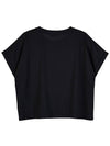 Logo Print Cropped Cotton Short Sleeve T-Shirt Black - BALMAIN - BALAAN 3