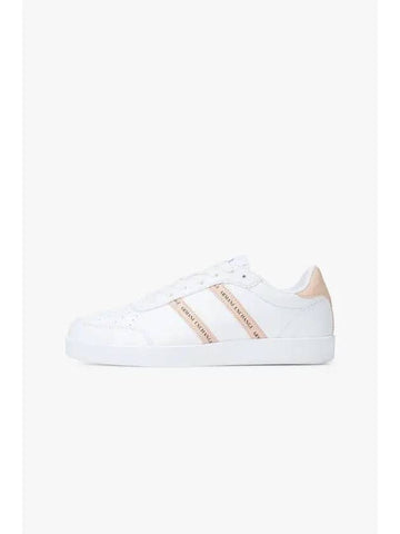 Women s Double Logo Line Low Top Sneakers White - ARMANI EXCHANGE - BALAAN 1