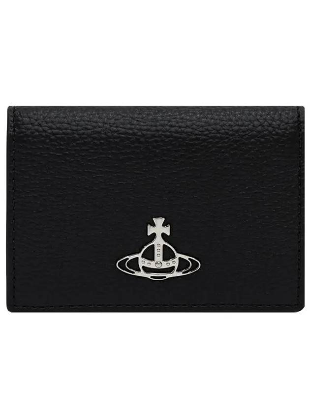 ORB Logo Half Wallet Black - VIVIENNE WESTWOOD - BALAAN 2