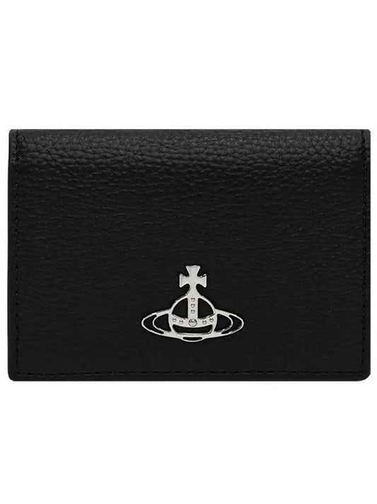 ORB Logo Half Wallet Black - VIVIENNE WESTWOOD - BALAAN 2