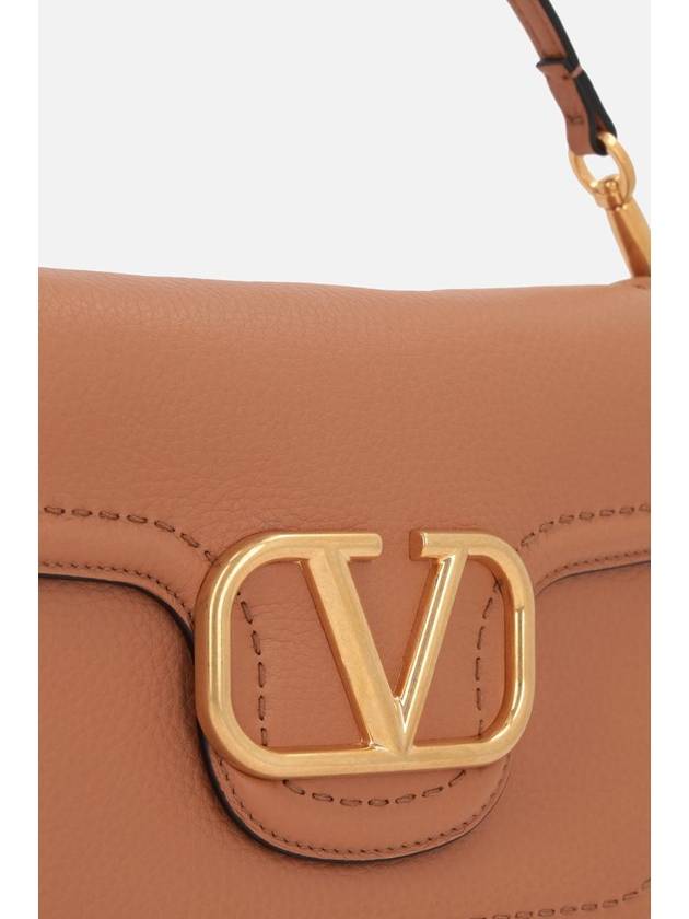 Alltime Soft Grain Calfskin Shoulder Bag Brown - VALENTINO - BALAAN 5