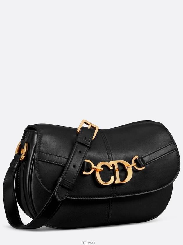 Small CD Besace Bag Calfskin Black - DIOR - BALAAN 3