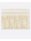 30 Montaigne Freesia Card Wallet Gold Tone Jacquard S2152UNRG M01E - DIOR - BALAAN 2