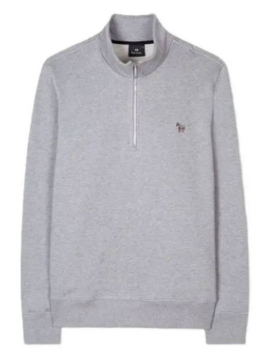 Zebra Zip-Up Sweatshirt Grey - PAUL SMITH - BALAAN 2