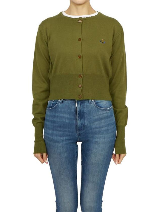 Bea Cropped Cardigan Sage Green - VIVIENNE WESTWOOD - BALAAN 2