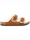 Arizona Arizona logo double buckle sharing sandals brown - BIRKENSTOCK - BALAAN 1