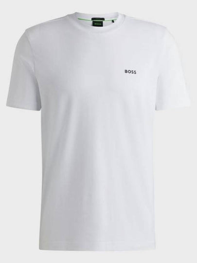 Logo Short Sleeve T-Shirt White - HUGO BOSS - BALAAN 2