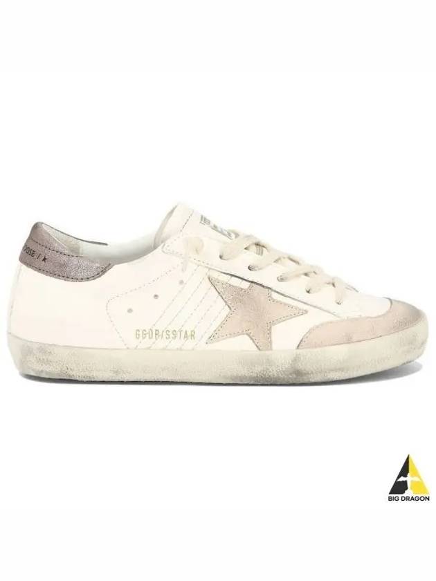 Super Star Lace Up Low Top Sneakers Light Brown White - GOLDEN GOOSE - BALAAN 2