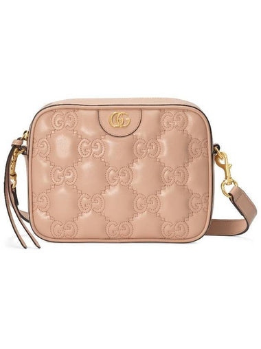 GG Matelasse Leather Cross Bag Rose Beige - GUCCI - BALAAN 1