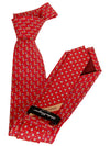 Silk Neck Tie Red - SALVATORE FERRAGAMO - BALAAN 3