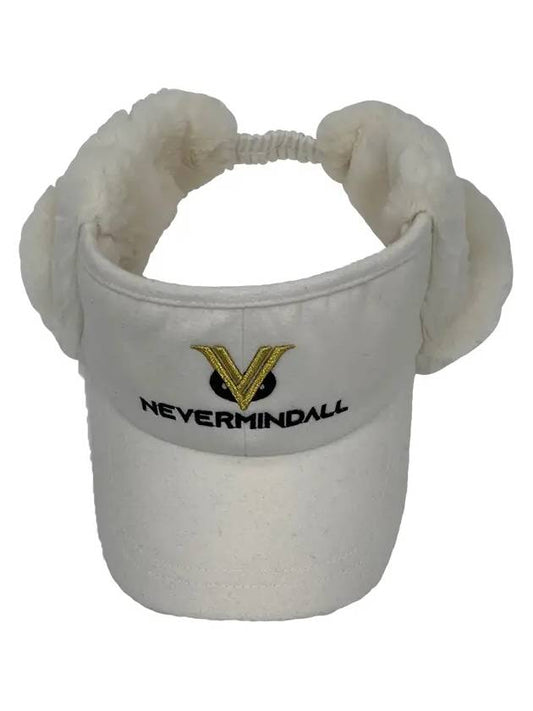 DJ head ear fur visor WOMEN`S NU00EAC014WH - NEVERMINDALL - BALAAN 1