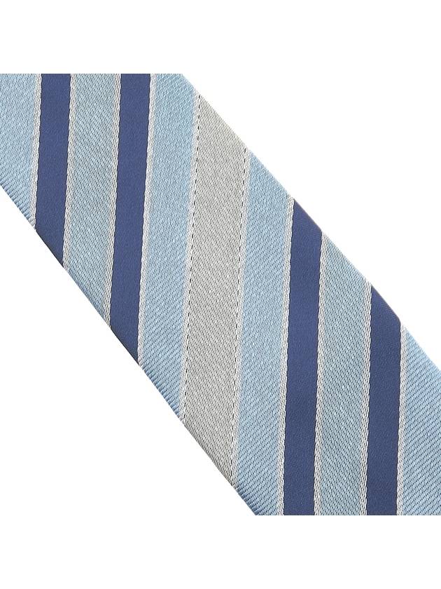 Embroidered Logo Silk Tie Blue - VIVIENNE WESTWOOD - BALAAN 8