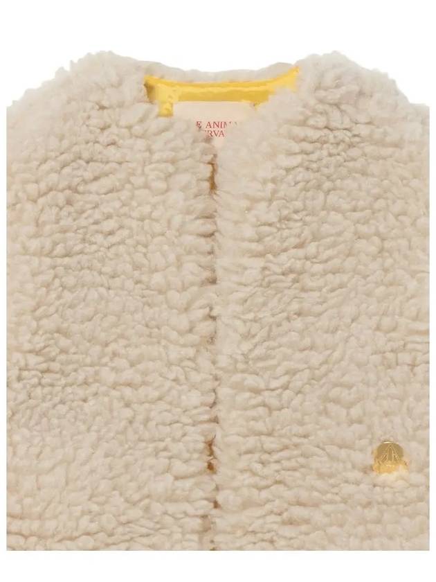 Kids Logo Fur Vest White F22077 036XX - THE ANIMALS OBSERVATORY - BALAAN 4