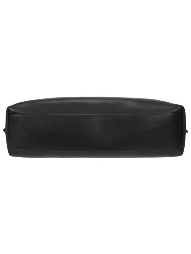 Tag Calfskin Hobo Shoulder Bag Black - SAINT LAURENT - BALAAN 6