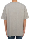 Logo Patch Cotton Short Sleeve T-Shirt Light Grey Melange - ACNE STUDIOS - BALAAN 4