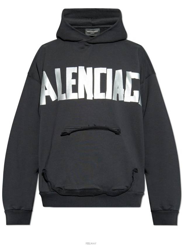 hooded sweatshirt 744441TQVQ9 1073 BLACK - BALENCIAGA - BALAAN 7