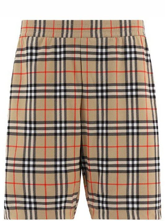 Vintage Check Technical Twill Shorts Beige - BURBERRY - BALAAN 2