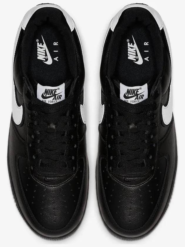 Air Force 1 QS Low Top Sneakers Black White - NIKE - BALAAN 6