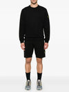 Wappen Patch Crew Neck Cotton Sweatshirt Black - STONE ISLAND - BALAAN 3