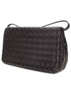 Intrecciato Leather Shoulder Bag Brown - BOTTEGA VENETA - BALAAN 3