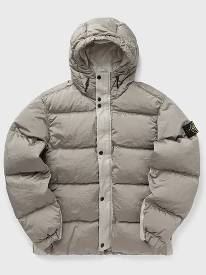 41419 Nylon Metal Econyl Hooded Down Jacket Grey - STONE ISLAND - BALAAN 2