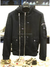 Men's double zipper biker hooded jacket hooded zipup W4HJ654B928176 - BALMAIN - BALAAN 3