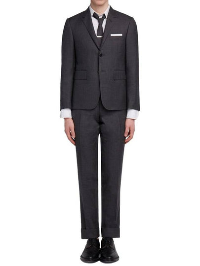 Men's Signature Classic Wool Suit Dark Grey - THOM BROWNE - BALAAN 2