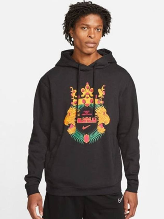 Lebron James Graphic Pullover Hoodie Black - NIKE - BALAAN 2