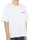 Cotton Oversized Pocket Short Sleeve T-Shirt White - THOM BROWNE - BALAAN 4