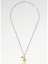 LV Fruits Limon Pendant Necklace Silver - LOUIS VUITTON - BALAAN 4