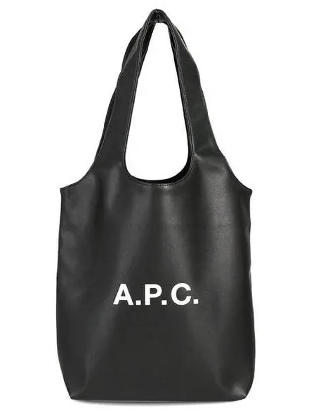 Ninon Small Recycled Leather Tote Bag Black - A.P.C. - BALAAN 2