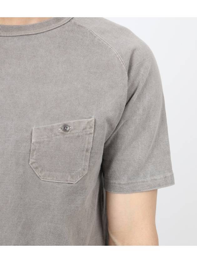 9.5Oz Basic Pigment Short Sleeve T-Shirt Grey - NIGEL CABOURN - BALAAN 7